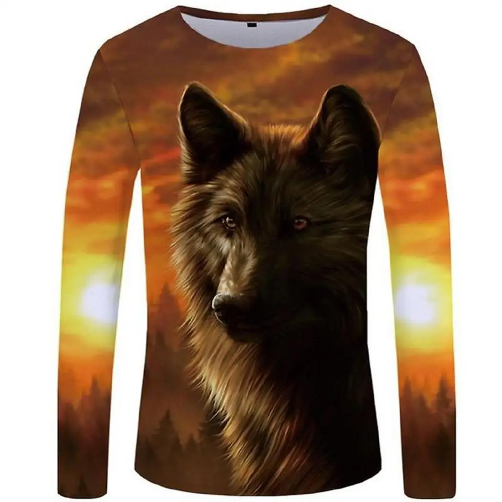 Популярные стильные футболки с изображением животных 3Dt мужские и женские 3D