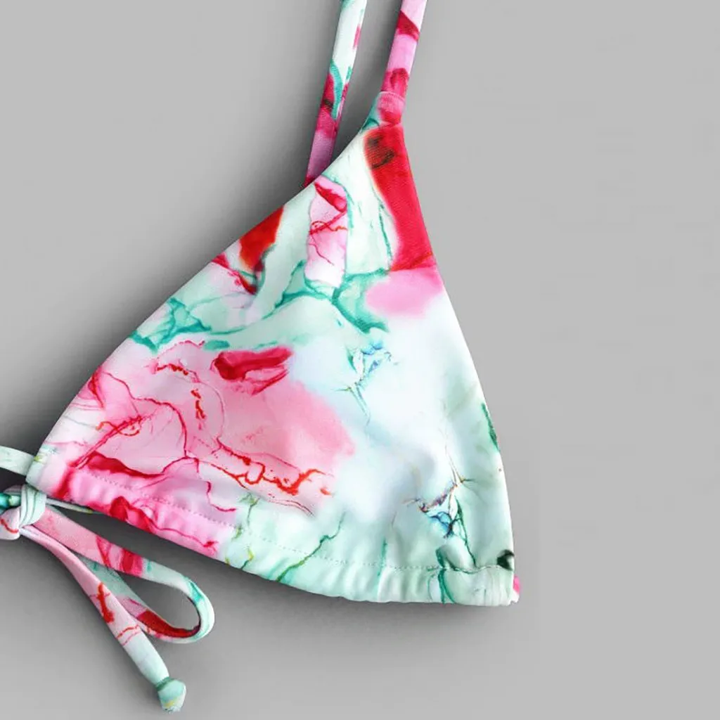 Новинка 2020 женское нижнее белье с цветочным принтом женский купальный костюм