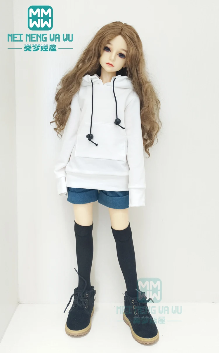 Одежда для куклы BJD на 1/3 SD doll Повседневная Толстовка и джинсовые шорты|Куклы| |
