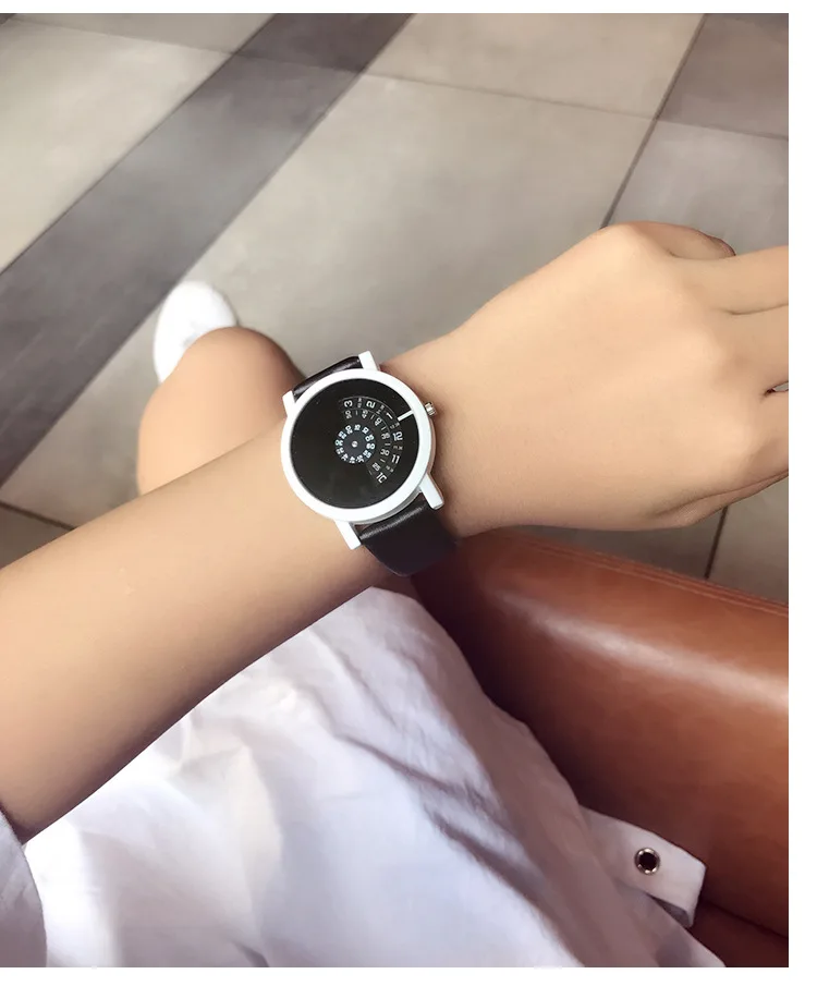 Часы наручные мужские кварцевые в минималистичном стиле креативные крутые с