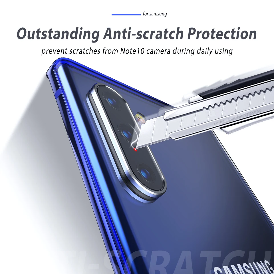 Metal Rear Camera Lens Protective Ring For Samsung Galaxy Note 10 S10 Plus Pro Tempered Glass Film 10+ Screen Protector | Мобильные