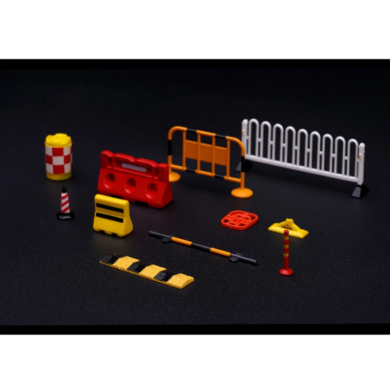 1/64 движение объекта автомобиля модель сцены набор баррикады перила скоростной