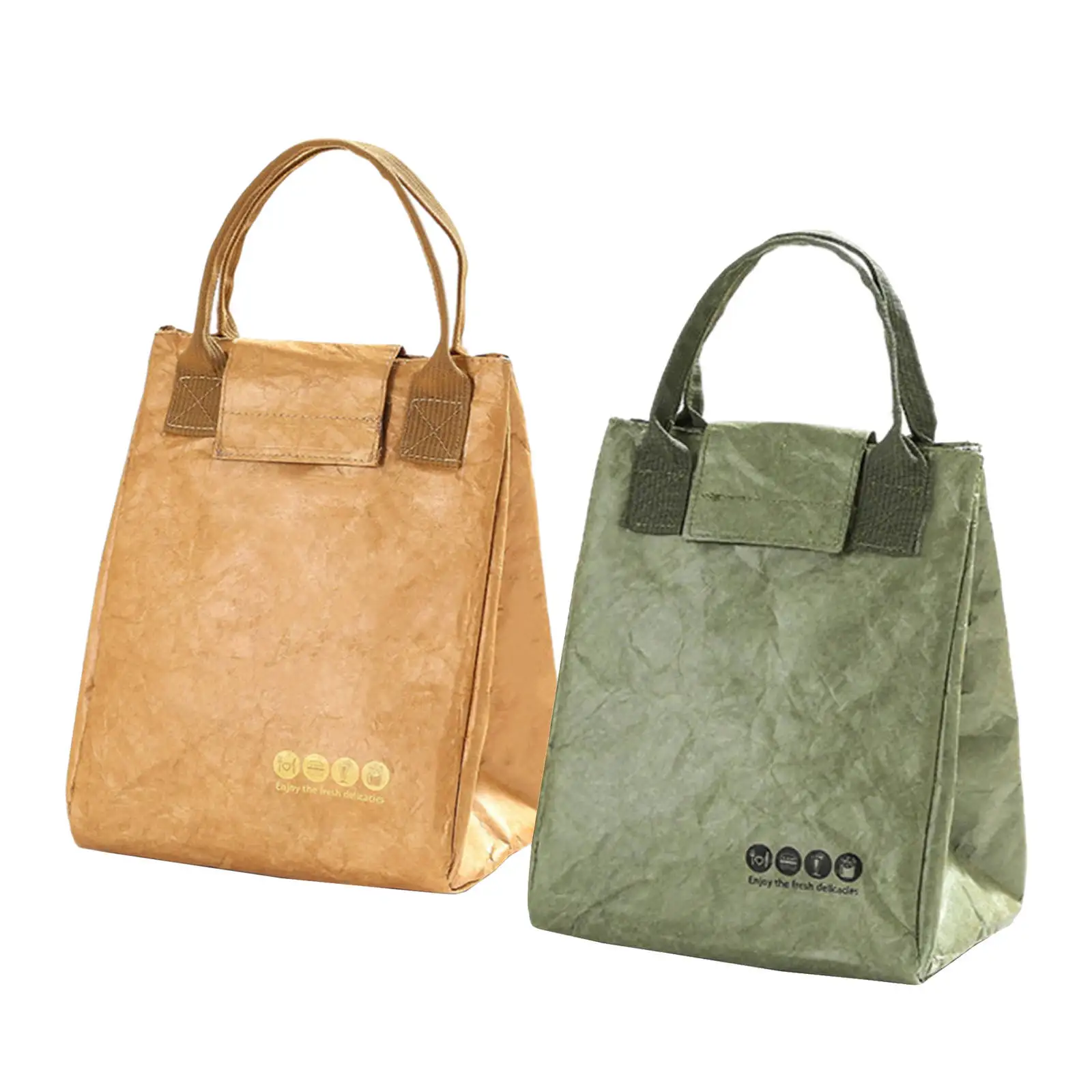 

Бумажная сумка для ланча, Термоизолированный прочный герметичный контейнер для дома и колледжа