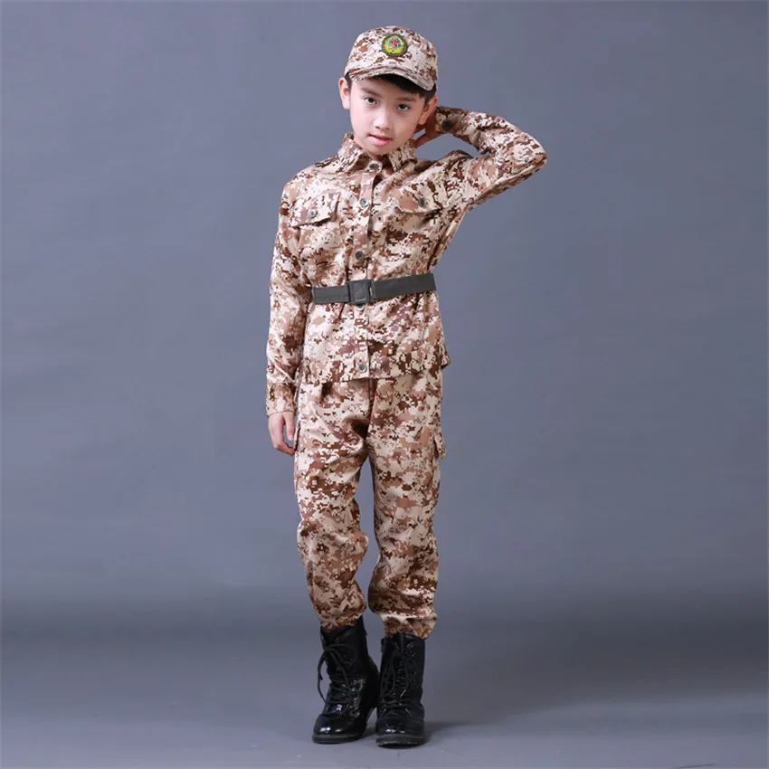Детская камуфляжная Униформа на Хэллоуин карнавал детский день косплей военный