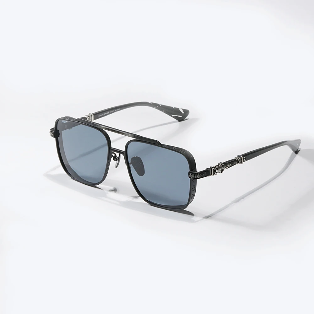 

High quality square glasses frame titanium alloy female myopia glasses frame men retro designer brand sunglasses