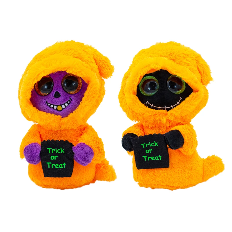 

15CM Ty Beanie Boos Big Eyes Stuffed Pea Animal Purple Orange Ghost Cute Plush Doll Toy Child Best Halloween Christmas Gift