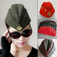 sailor dance boat cap cotton suture precision thick texture aviation beret adult costume accessories for men women party cosplay