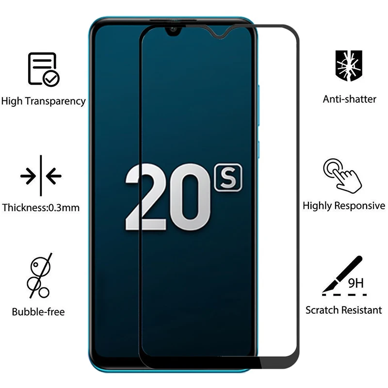 Чехол для honor 20 s защитная пленка экрана из закаленного стекла huawei honer s20 honor20s