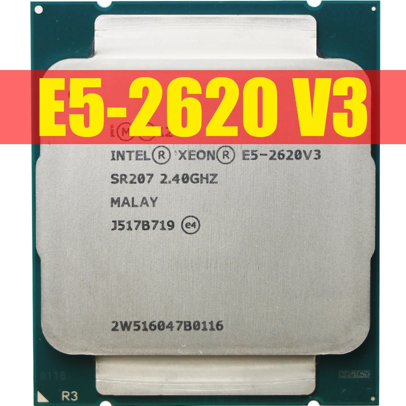Процессор Intel Xeon E5 2620 V3 для ПК центральный процессор компьютера SR207 2 4 ГГц 6 ядер 85