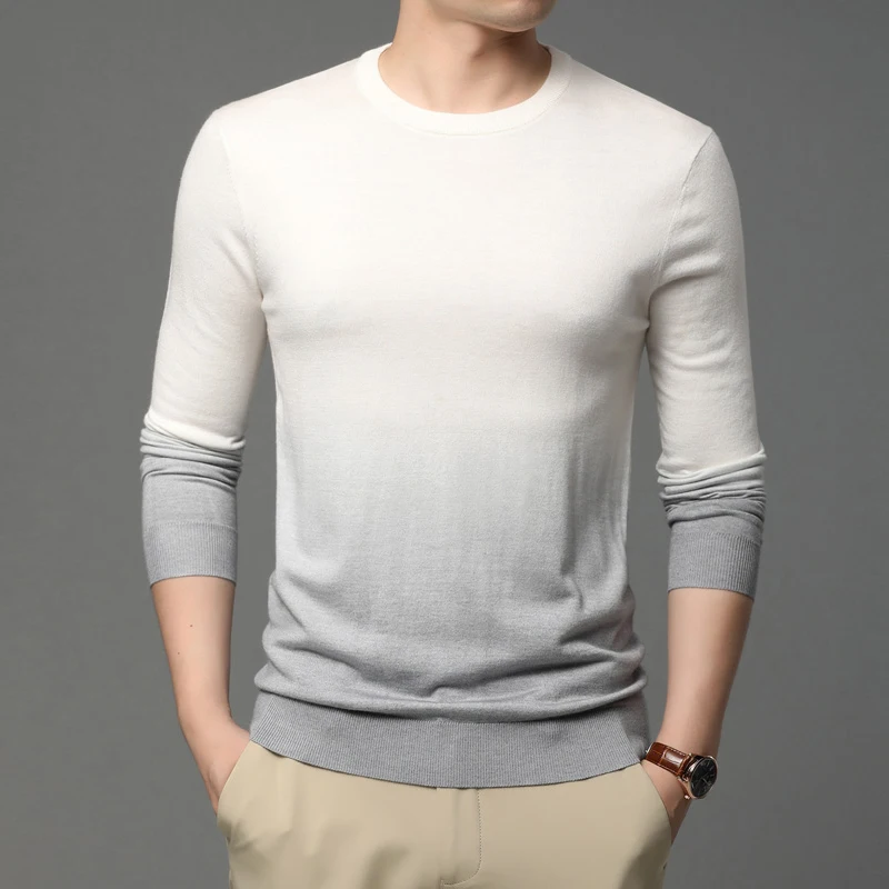 

2021 new Autumn and winter knitted sweater men round neck long-sleeved sweaters zde1571