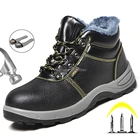 Защитные ботинки с защитой от проколов Мужская обувь легкие зимние кроссовки для мужчин ботильоны со стальным носком защитные ботинки