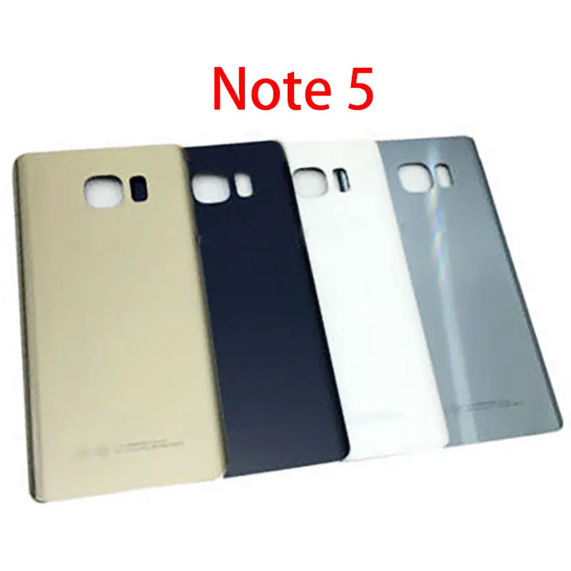 Новая задняя крышка батареи для Samsung Galaxy Note5 Note 5 N920 N920F Задняя стеклянная корпуса с