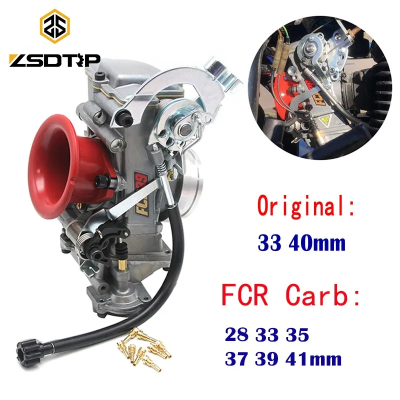 ZSDTRP оригинальный 28 33 35 37 39 40 41 мм Flatslide карбюратор FCR39 для KTM XR DR400 CRF450/650 KLX400/450 YZ450F