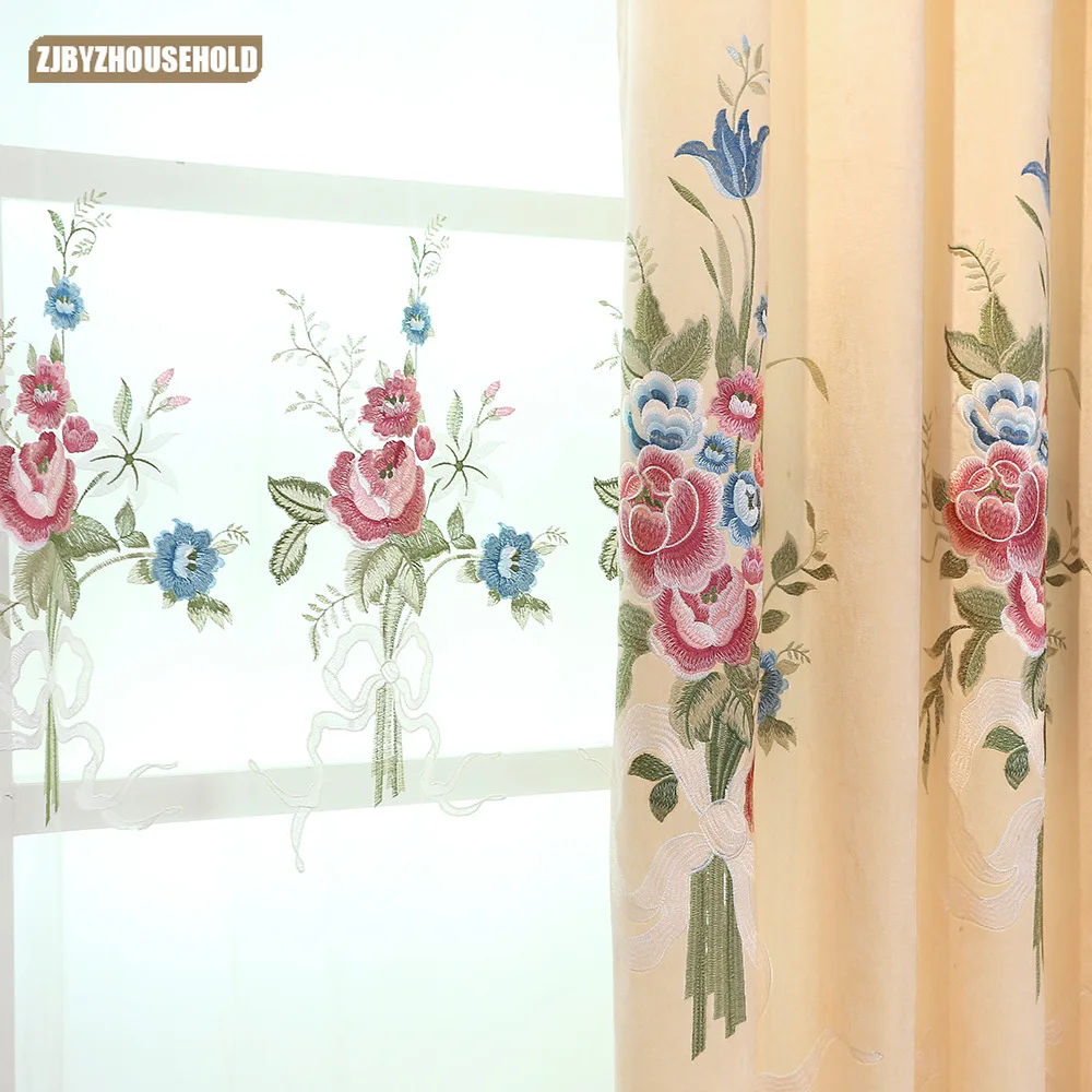 Занавеска s для гостиной столовой спальни современная простая полузатеняющая