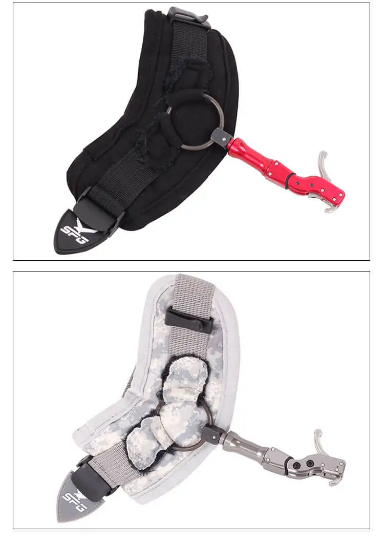 

Hunting Wristband Arrow Release Aid Compound Bow Archery Release 360 Rotating Caliper Shooting Practice