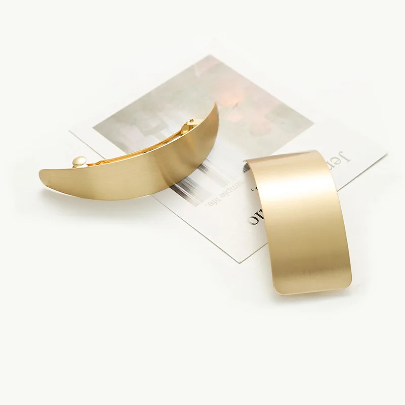 Металлическая заколка для волос в европейском и американском стиле с