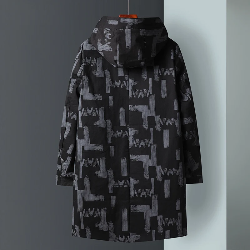 

Autumn Oversized Long Trench Coat Men Black Hip Hop Military Loose Jacket Male Army Streetwear Japanese Windproof Casual Jackets