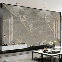 custom 3d wallpaper modern golden gray marble mural living room tv sofa luxury home decor wall painting papel de parede frescoes