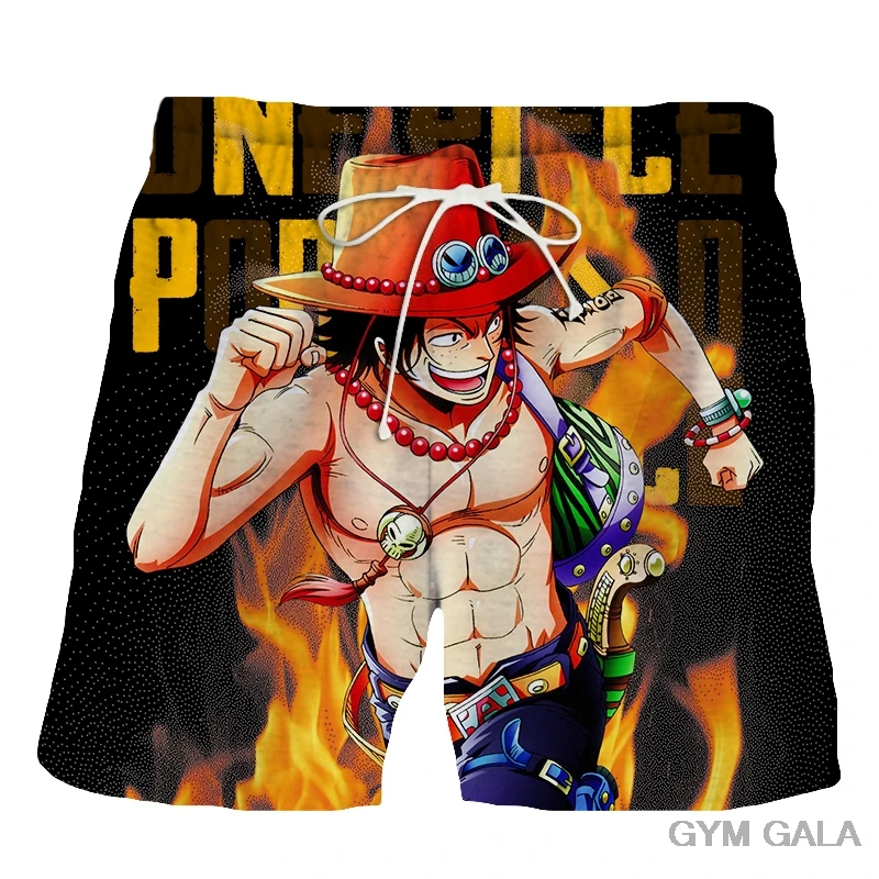 

Anime One Piece Beach Shorts Luffy zoro 3D Print Teenager Men's Quick-drying Surfing Sports Pants Boardshorts Modal Streetwear