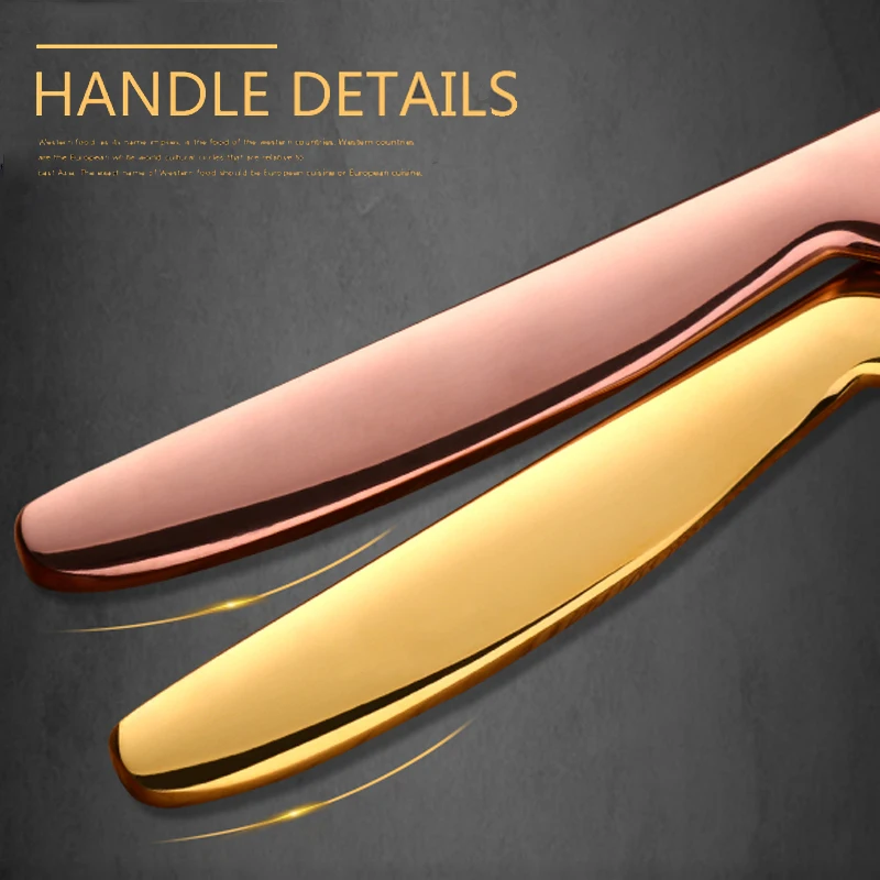 Зубчатый нож из нержавеющей стали острый высокого качества стейк на ужин золотой