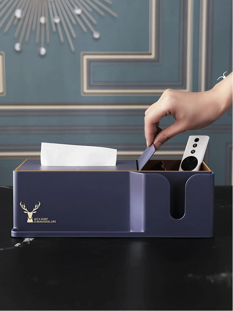 

Pumping Cute Tissue Box Holder Simple Storage Tissue Box Nordic Luxury Plastic Deer Servilleteros De Mesa Home Decoration EI50TB