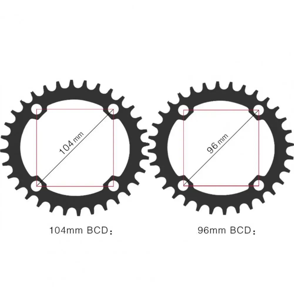 

Round/Oval 104BCD 32T 34T 36T 38T Narrow Wide Single Chainring for Bicycle Bike bicycle parts Crank & Chainwhee