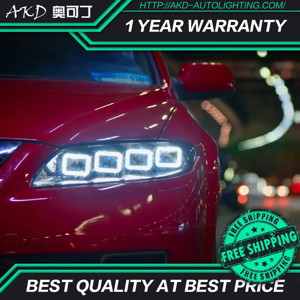AKD тюнинг автомобильных фар для Mazda 6 2004 2015 светодиодные фары DRL ходовые огни Bi Xenon