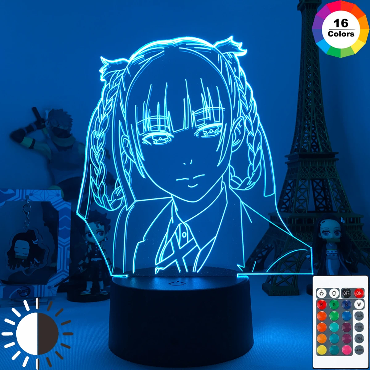

Светодиодный ночной Светильник 3D Kakegurui для спальни, компульсивный игрок Kirari Momobami, ночсветильник для декора, подарок на день рождения, аниме ...
