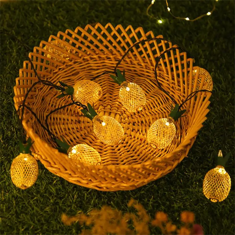 

Led Pineapple Lights Copper Wire String Christmas Lights Lamp Baby Photo Background Christmas Tree Wedding Party Decoration