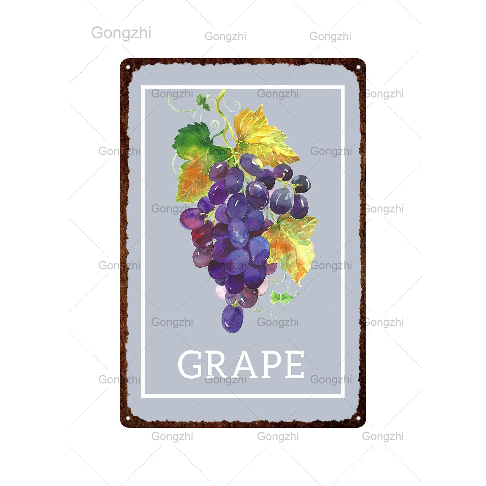 Свежие Фрукты Винтажный металлический постер металлическая жестяная вывеска Wall