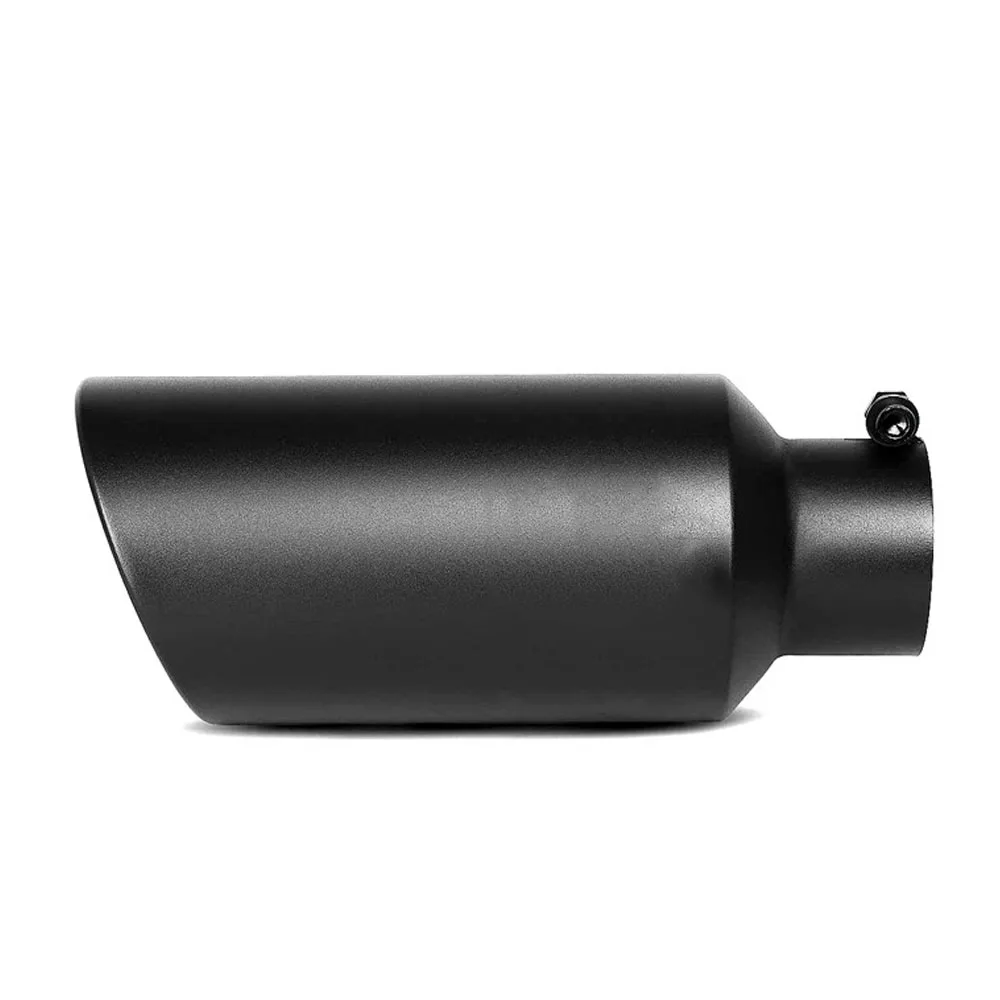 Creadgey New Universal Matt Glossy Chrome Muffler Tip Stainless Steel Tail Pipes Rear Exhaust Pipe Automotive Car Accessories