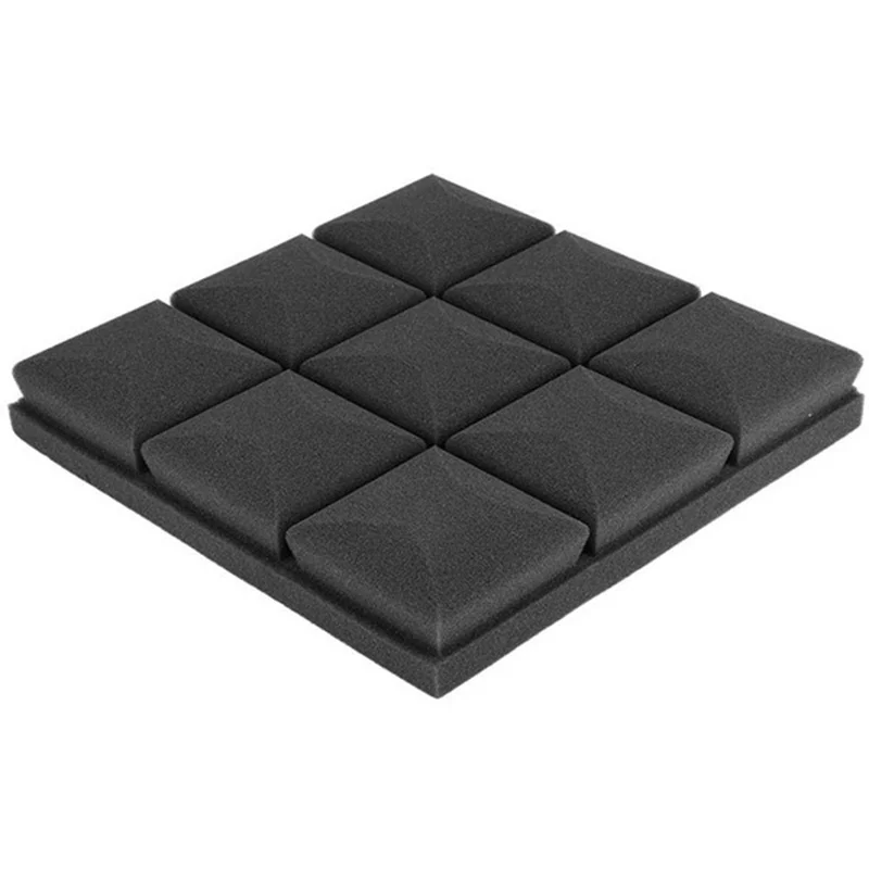 5 шт. Акустические панели студии Звукоизоляционные клинья из пенопласта для поглощения звука с дизайном 9 блоков гриба.