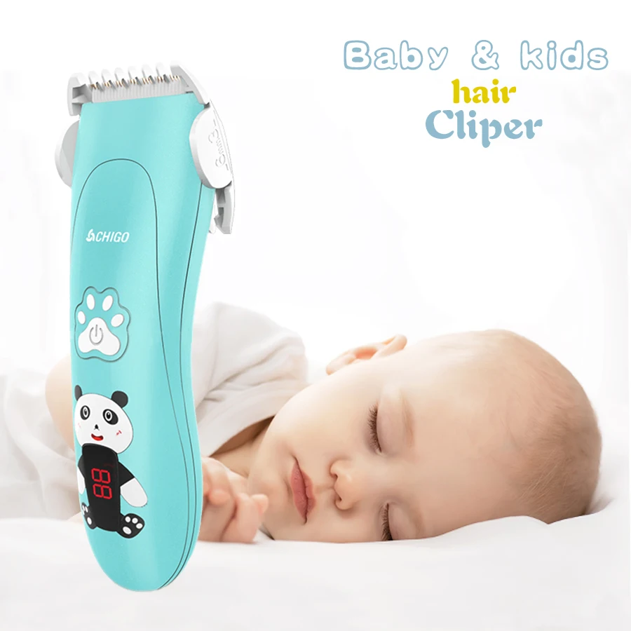 

Электрическая машинка для стрижки волос для детей, керамическая безопасная Водонепроницаемая перезаряжаемая профессиональная машинка для стрижки волос с мультяшным рисунком