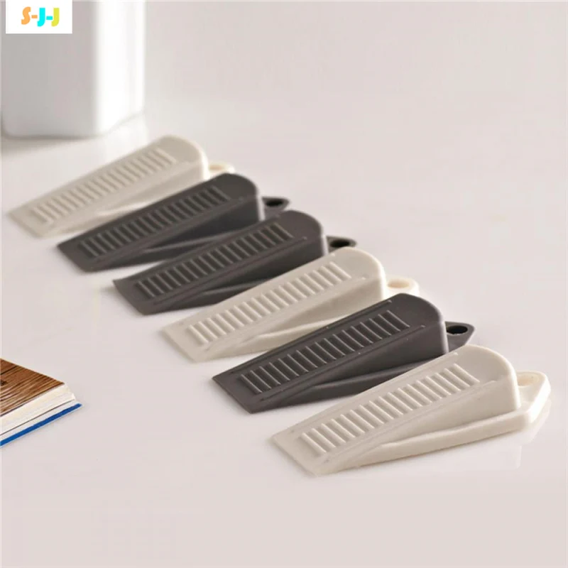 

4pcs Rubber Wedge Door Stop Stopper Non-Slip Door Buffers for Office Home America Floor Door Stopper Security Door Card for Kids