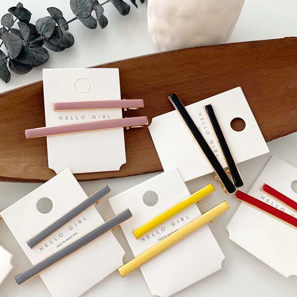 2 шт./компл. Модные Винтажные женские красочные плотные заколки из Сплава Женские