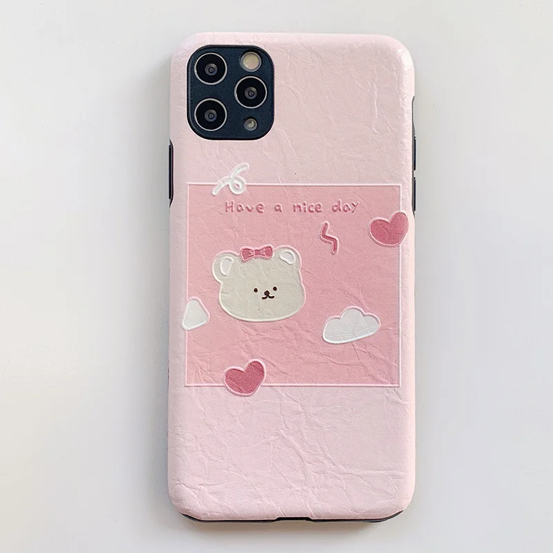 2 Чехлы с шелковой текстурой для huawei P20 P30 Lite Mate20 30Pro милый медведь девочка мягкий чехол для huawei Nova 3 4 5 5i Honor 10 8X 9x 20Pro - Цвет: 2