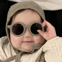 cute childrens sunglasses adult new designer small round cartoon infant baby sun glasses eyewear for boy kids 9 color outdoor