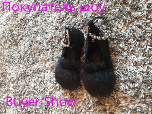 Обувь для маленьких девочек обувь принцессы на плоской подошве пушистая теплая