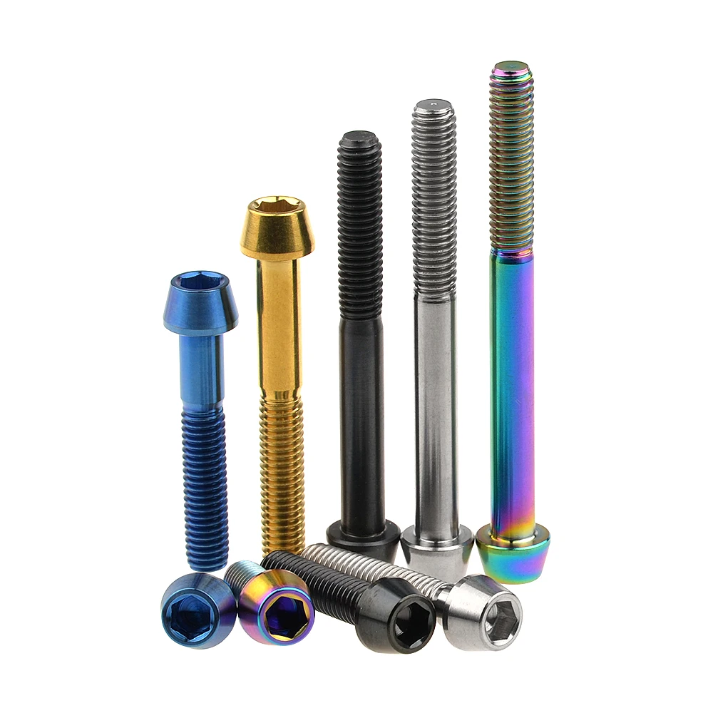 Титановый винт Ti M6x10 16 18 20 25 30 35 40 45 50 55 60 65 мм шестигранный ключ коническая головка