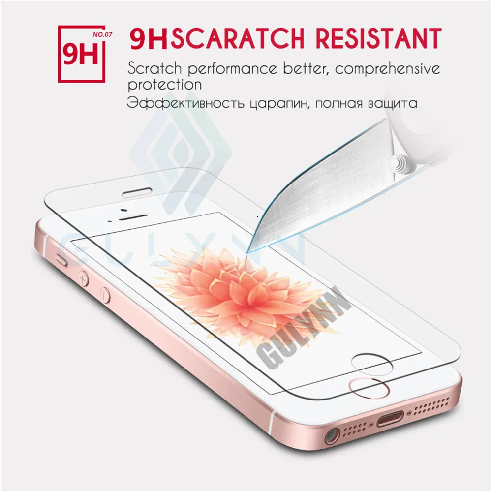 Защитное стекло на для Apple iPhone 5 5S SE HD закаленное защитное стекло 2.5D с закругленными краями для iPhone 4 4S
