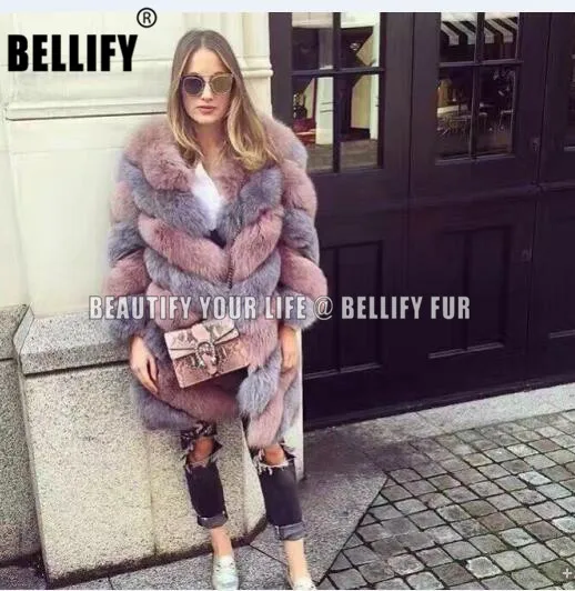 Подгонянные Лоскутные цвета-итальянские бренды Milan Runway натуральный Лисий мех пальто Новая коллекция витой стиль натуральный мех куртки