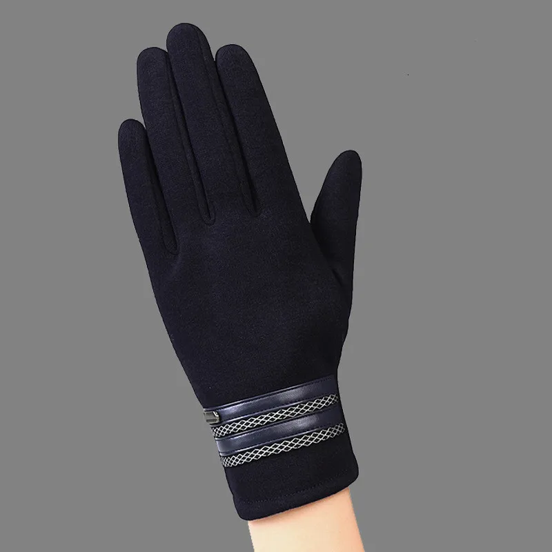 Роскошные кожаные мото Guantes PU лоскутные толстые перчатки мужские зимние перчатки мужские мотоциклетные теплые перчатки противоскользящие