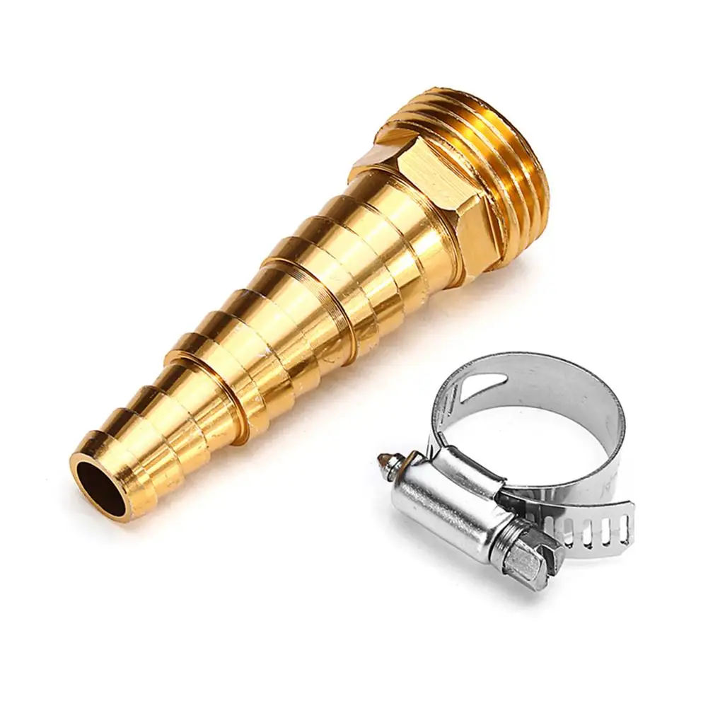 

Water Pipe Pagoda Connector With Clamp Metal Thread 4/5/6" Water Pipe Universal Pagoda Joint Irrigation Hose Connector Adapter