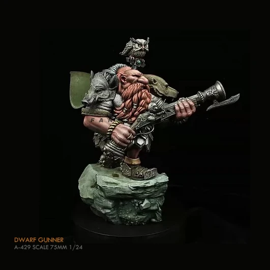 

75MM Resin model kits figure DIY toy colorless and self-assembled A-429