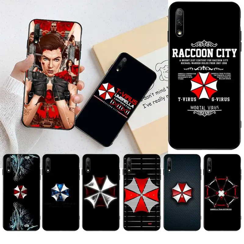 

HPCHCJHM umbrella corporation Bling Cute Phone Case for Huawei Honor 30 20 10 9 8 8x 8c v30 Lite view pro