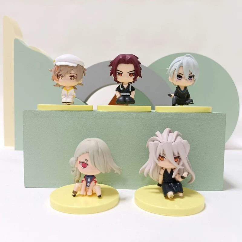 

5Pcs/Set Anime Touken Ranbu Figurine Onlinekogitsunemaru Fox Ball Action Figure PVC New Collection Toys Models
