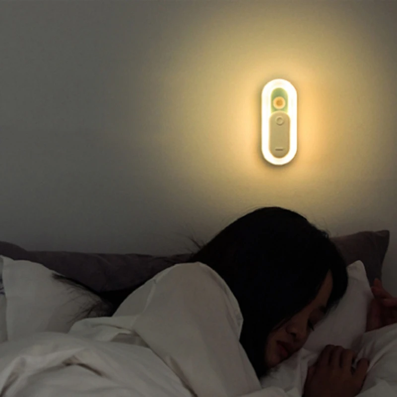 

Human Body Induction Night Light Cabinet Light Motion Sensor Closet Lights USB Rechargeable Wall Lamps