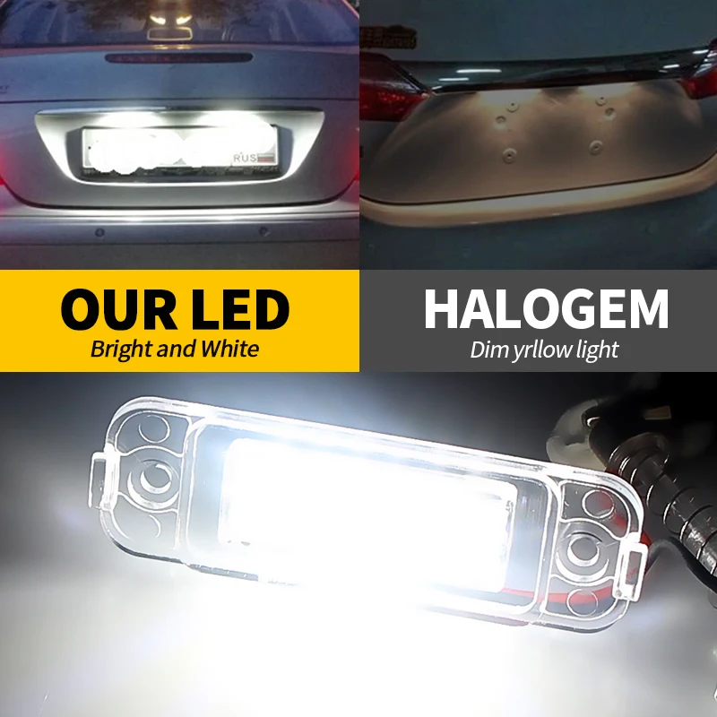 2 шт. светодиодный светодиодсветильник лампы для номерного знака Mercedes BENZ W163 W164 X164