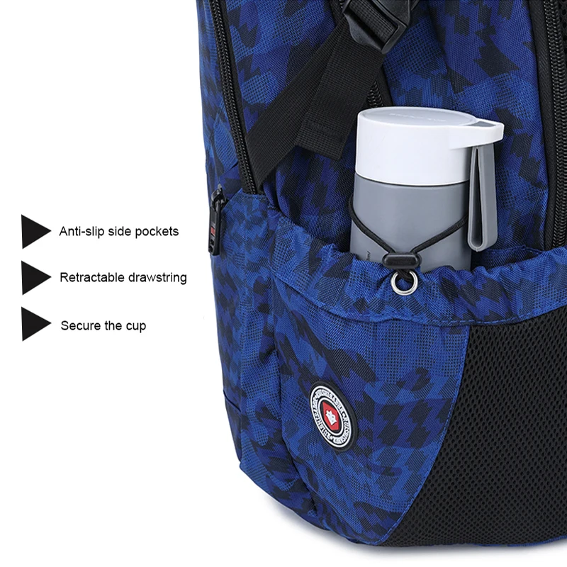 Многофункциональный мужской рюкзак для ноутбука 17 дюймов с USB зарядкой удобный