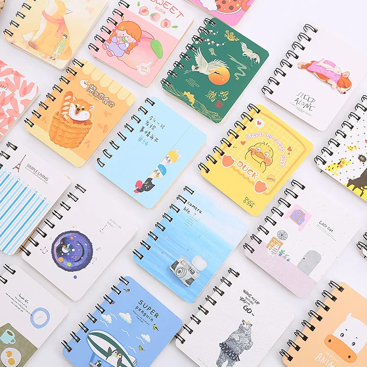 

Милый блокнот в японском стиле с мультяшным принтом